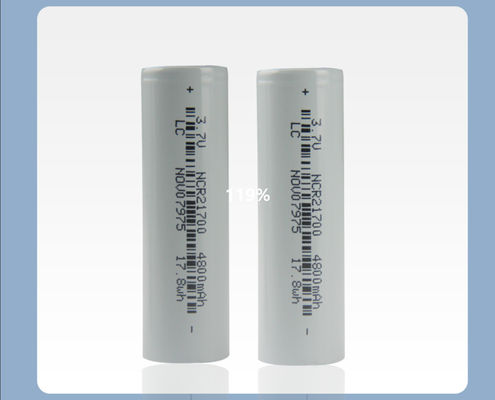 ποιότητας  21*70mm Rechargeable Flashlight Battery 21700 3.7 V Li Ion Battery 4800mah εργοστάσιο