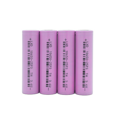 ποιότητας  3C Max 3.6v 2500mah 18650 Lithium Ion Battery Lithium Cylindrical Cells εργοστάσιο