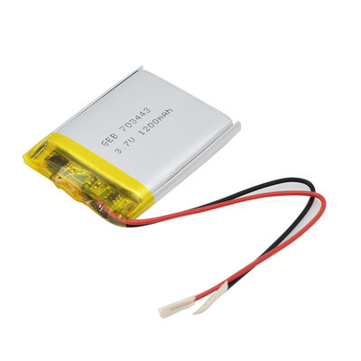 ιονική πολυμερής μπαταρία λίθιου 0.2C 3.7v 1200mah