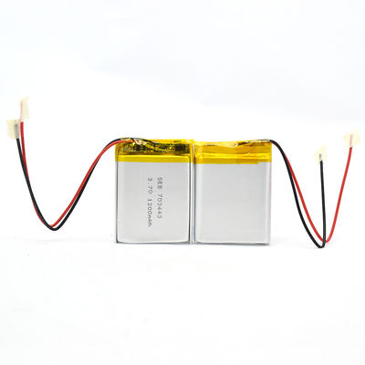 ιονική πολυμερής μπαταρία λίθιου 0.2C 3.7v 1200mah