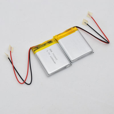 ιονική πολυμερής μπαταρία λίθιου 0.2C 3.7v 1200mah