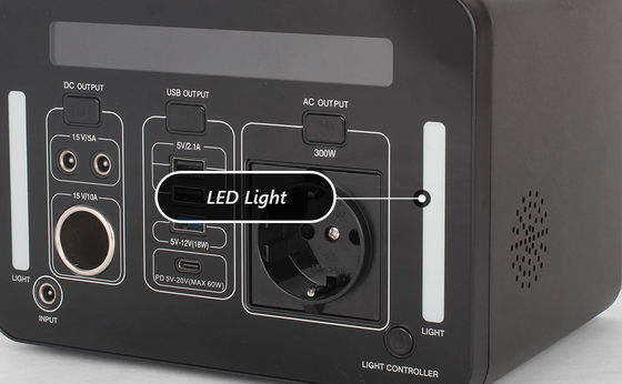 Υπαίθρια κινητή γεννήτρια 110v 300wh 300w/μικρός κινητός σταθμός παραγωγής ηλεκτρικού ρεύματος
