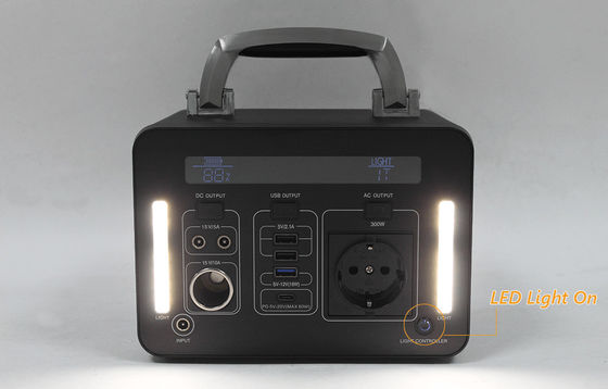 300wh 220v 110v λίθιου μπαταριών ηλιακός σταθμός τράπεζας δύναμης γεννητριών φορητός