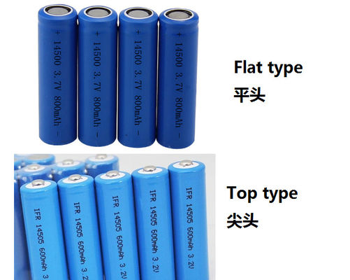 14500 μπαταρία λίθιου LiFePO4 3.2V600mah