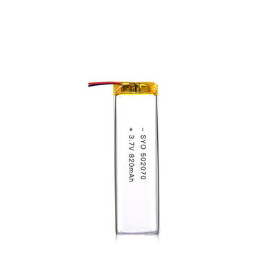 Βαθύς κύκλος 602749 820mAh ιονική πολυμερής μπαταρία λίθιου 3,7 βολτ