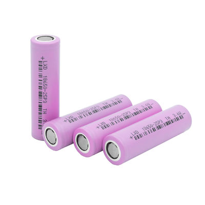 3C ανώτατο 3.6v 2500mah 18650 κυλινδρικά κύτταρα λίθιου μπαταριών λίθιου ιονικά