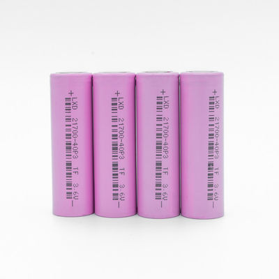 4000MAh 3.6V 21700 επανακαταλογηστέα μεγάλη περιεκτικότητα μπαταριών φακών
