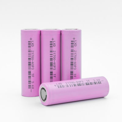 4000MAh 3.6V 21700 επανακαταλογηστέα μεγάλη περιεκτικότητα μπαταριών φακών